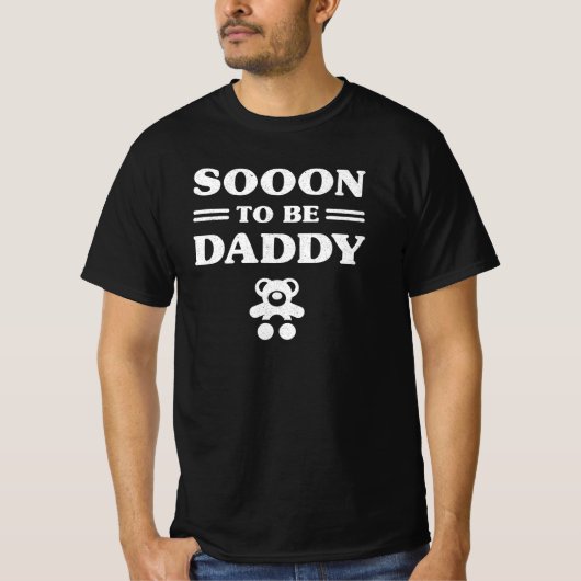 Bald ist Papa: Teddy Bär Funny Gift T-Shirt (Vorderseite)