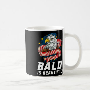 Bald ist schön 4. Juli Patriotic Adler Usa Kaffeetasse