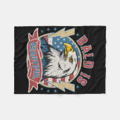 Bald ist schön 4. Juli Unabhängigkeitstag Bal Fleecedecke (Vorderseite (Horizontal))