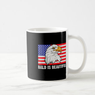 Bald ist schön 4. Juli Unabhängigkeitstag Bal Kaffeetasse