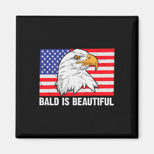 Bald ist schön 4. Juli Unabhängigkeitstag Bal Magnet