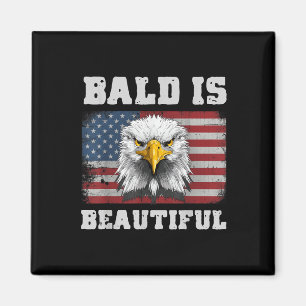 Bald ist schön 4. Juli Unabhängigkeitstag Bal Magnet