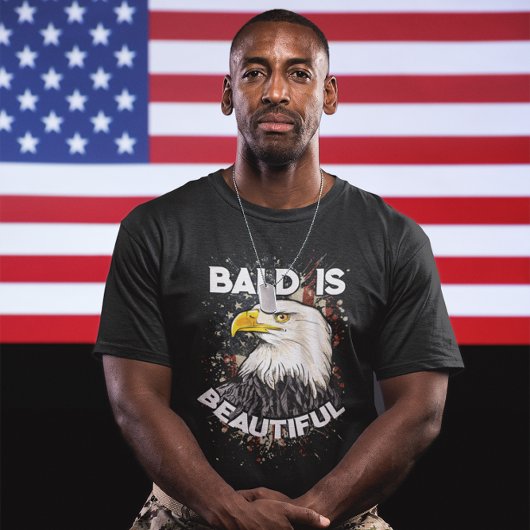 Bald ist schön Bald Eagle Patriotic American T-Shirt