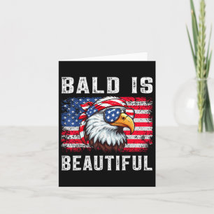 Bald ist schön Funny Eagle Bandana Patriotic 4t Karte