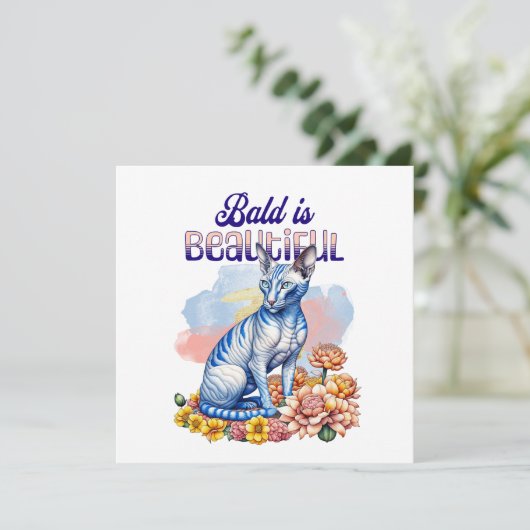 Bald ist schön | Haarlose Katze (Stehend Vorderseite)