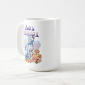 Bald ist schön | Haarlose Katze Kaffeetasse (Vorderseite Links)