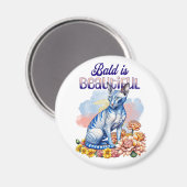 Bald ist schön | Haarlose Katze Magnet (Vorderseite/Rückseite)