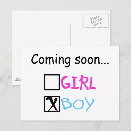 Bald...(Junge) Postkarte (Vorne/Hinten)