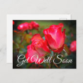 bald kommen Sie gut an Cherry Parfait Rose #4 Post Postkarte (Vorne/Hinten)