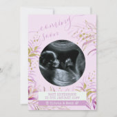 Bald kommt das UltraschallFoto Pink Gold Foliage Ankündigung (Vorderseite)