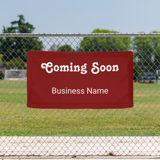 Bald kommt der Firmenname Deep Red Template Banner (Insitu)