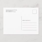 Bald kommt die Baby Girl Pregnancy Ankündigungspostkarte (Rückseite)