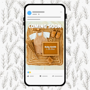 Bald kommt die neutrale Schwangerschaft der sozial Ankündigung