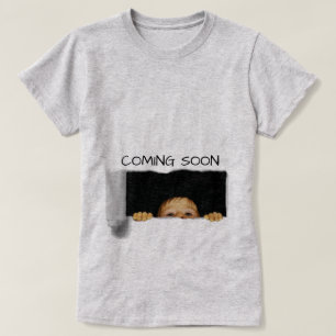 Bald kommt Flüchtige Blick-A-Boo Baby Custom T-Shirt
