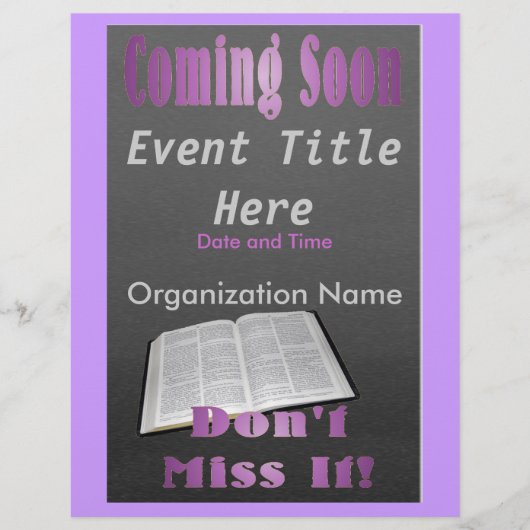 Bald kommt Flyer Lila (Vorne)