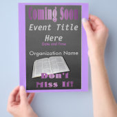 Bald kommt Flyer Lila (Hand)