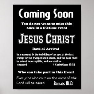 Bald kommt Flyer Rückkehr von Jesus einmal in eine Poster