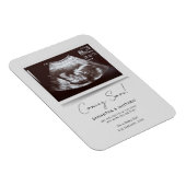Bald kommt Foto Baby Scan Sonogramm Schwangerschaf Magnet (Rechte Seite)
