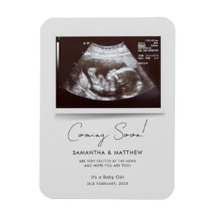 Bald kommt Foto Baby Scan Sonogramm Schwangerschaf Magnet