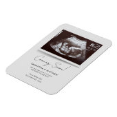 Bald kommt Foto Baby Scan Sonogramm Schwangerschaf Magnet (Linke Seite)