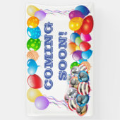 Bald kommt Vinyl Banner 3' x 5' Banner (Vertikal)