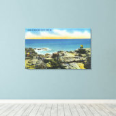 Bald Kopf Cliffs View the Rocks and Surf Leinwanddruck (Insitu (Holzboden))