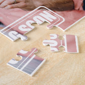 bald lustige Baby-/Geburtsankündigung schwanger Puzzle (Seite)