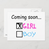 Bald, Mädchen Postkarte (Vorne/Hinten)