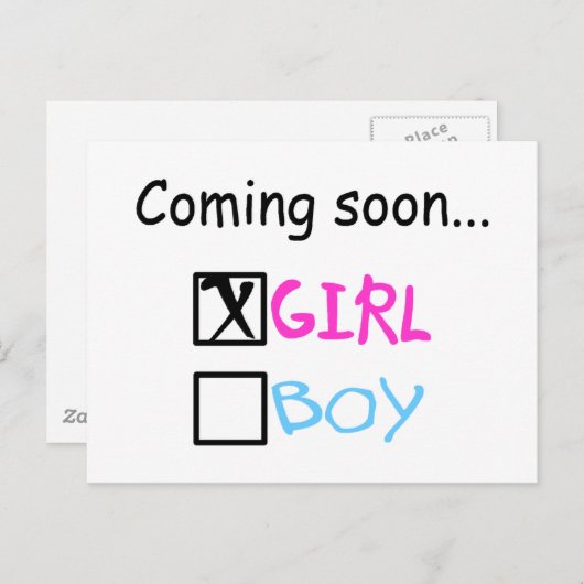 Bald, Mädchen Postkarte (Vorne/Hinten)