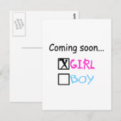 Bald... (Mädchen) Postkarte (Vorne/Hinten)