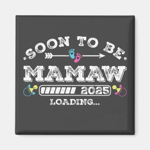 Bald Mamaw 2025 Ladequadrat Magnet