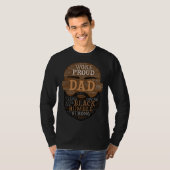Bald Man African American Dad Bearded Father s Day T-Shirt (Vorne ganz)
