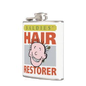 Bald Man Geschenk. Baldies Hair Restorer Flachmann (Links)