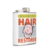 Bald Man Geschenk. Baldies Hair Restorer Flachmann (Rechts)
