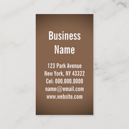 Bald Männer - Visitenkarte (Rückseite)