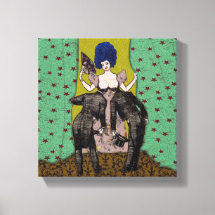 Bald Men ~ 10x10.75 dick gezogene Canvas Leinwanddruck