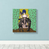 Bald Men ~ 10x10.75 dick gezogene Canvas Leinwanddruck (Insitu (Holzboden))