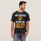Bald Men Beard Man Haair Loss Balding Vater Baldne T-Shirt (Vorne ganz)