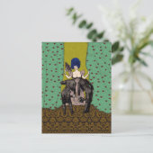 Bald Men ~ Postkarte / Einladung (Stehend Vorderseite)