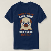Bald Mops Funny Dog von Tobe Fonseca T-Shirt (Design vorne)