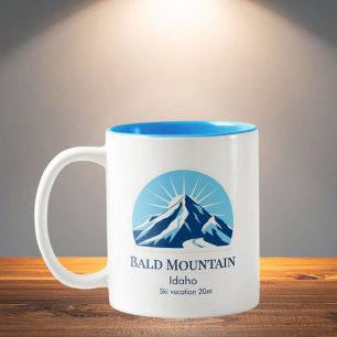 Bald Mountain Idaho Skigebiet Souvenir Zweifarbige Tasse