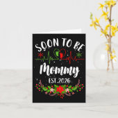 Bald Mutter 2026 Erstmalige Schwangerschaftsankünd Karte (Gelbe Blume)