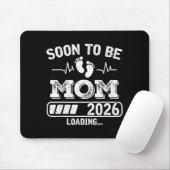Bald Mutter 2026 Funny Schwangerschaftsankündigung Mousepad (Mit Mouse)