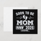 Bald Mutter 2026 Schwangerschaftsankündigung wird  Einladung (Vorne/Hinten)