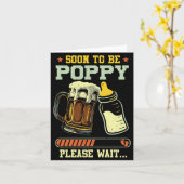 Bald Mutter/ bald Vater Est 2025 Schwangerschaftsa Karte (Gelbe Blume)