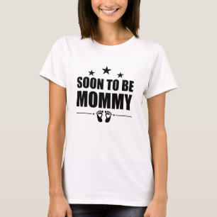 Bald Mutter Schwangerschaftsankündigung Enthüllung T-Shirt