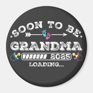 Bald Oma 2025 Lade-Kreis Magnet
