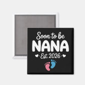 Bald Oma 2026 Lustige Schwangerschaftsankündigung  Magnet (Vorderseite/Rückseite)