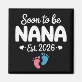 Bald Oma 2026 Lustige Schwangerschaftsankündigung  Magnet (Vorne)