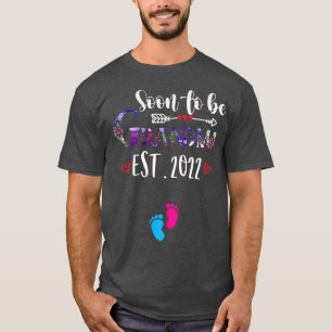bald Oma est 2022 lustige Blumen Mutter's T-Shirt